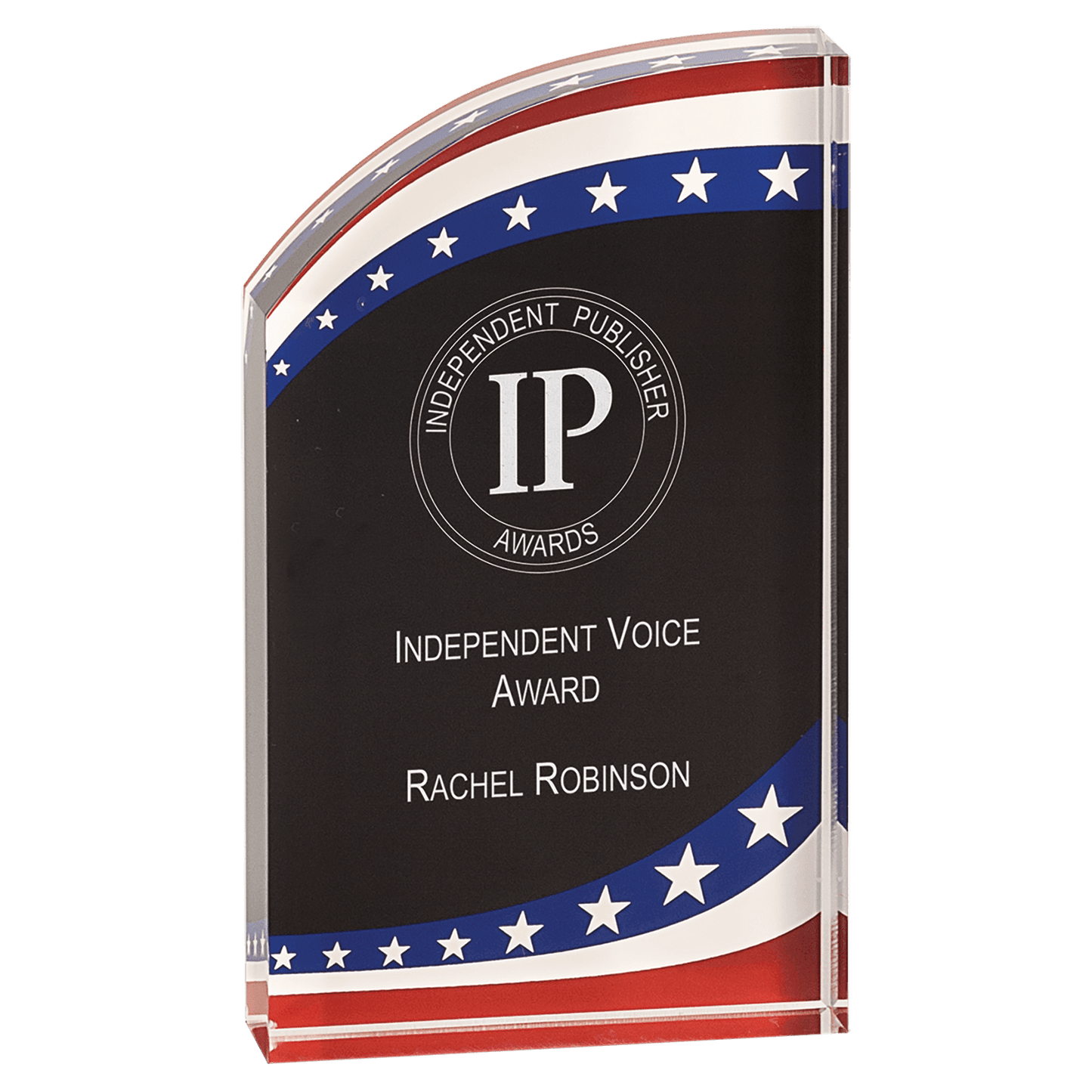 Stars and Stripes Rounded Acrylic Award