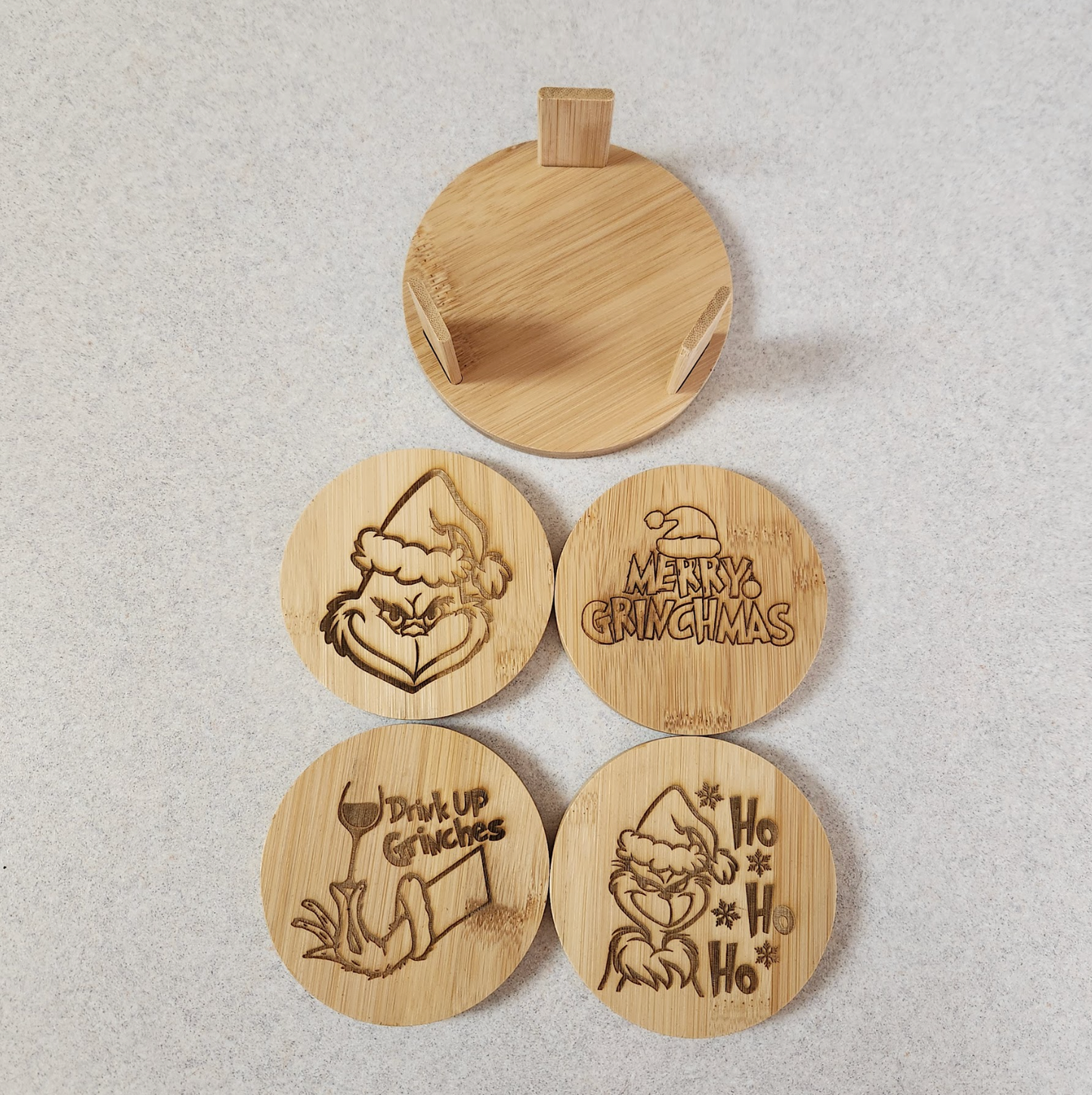 Festive Bamboo Coasters