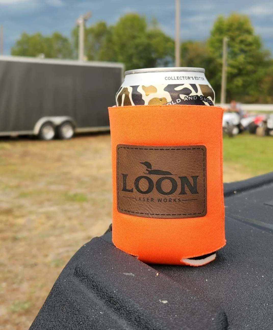 Leather Patch Koozies